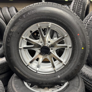 Aluminum Trailer Wheel Combo 5 Lug 205/75/15 Tire Set of 4 - T235HS