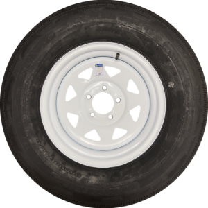 225x75x15 White Spoke 5x4.5 Lug Combo