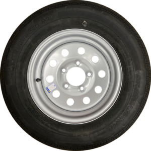 175x80x13 Silver Mod 5x4.5 Lug Combo