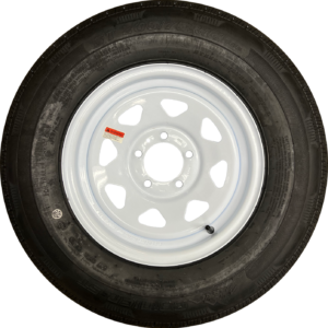 205x75x14 White Spoke 5x4.5 Lug Combo