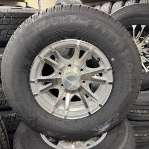 Aluminum Trailer Wheel Combo 6 Lug 225/75/15 Tire Set of 4 - Avalanche Silver