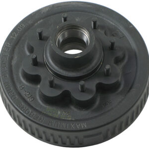 Dexter Hub Drum with Studs and Races Only - #42 Spindle - Grease Lube - 5.2K, 7K - 8 on 6.5" Bolt Pattern - 008-219-04
