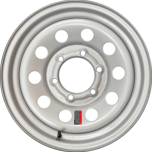 15x6 Silver Mod 6 Lug Trailer Wheel