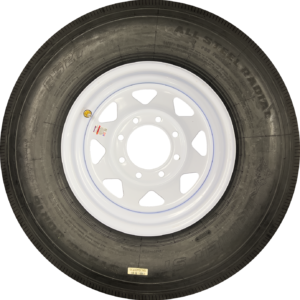 235x80x16 White Spoke 8x6.5 Lug LRG Combo