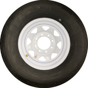 235x80x16 White Spoke 8x6.5 Lug Combo